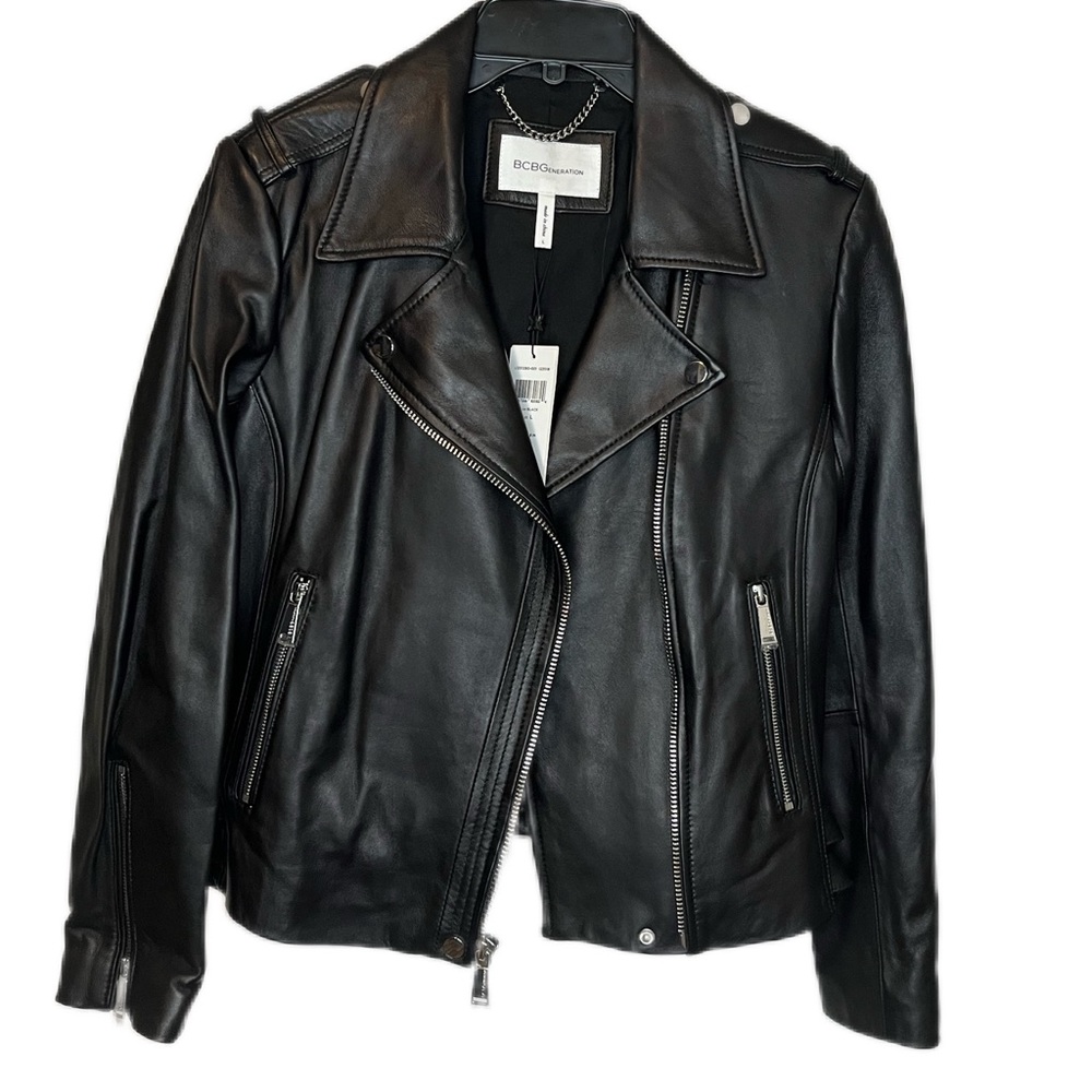 BCBGeneration Black Leather Jacket